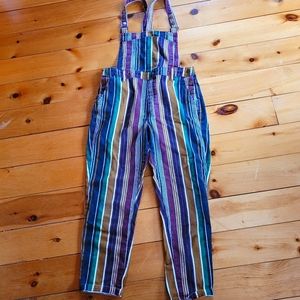 BDG Urban Outfitters Overalls, Size L, Colours brown, burgundy, green, black
